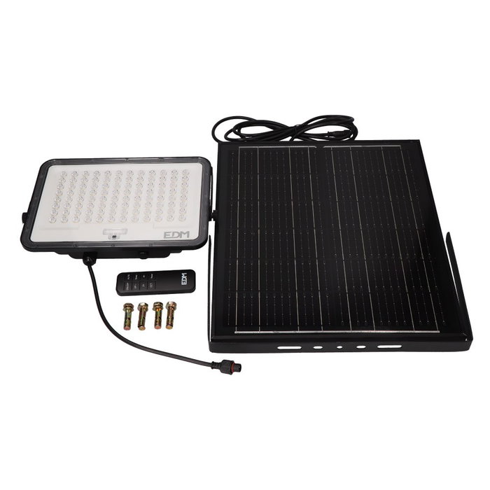 Edm Projecteur LED solaire 300W 3200 lm 3CCT Edm Projecteur LED solaire 300W 3200 lm 3CCT
