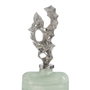 BigBuy Home Bouteille décorative Vert Argenté 16 x 9 x 54 cm