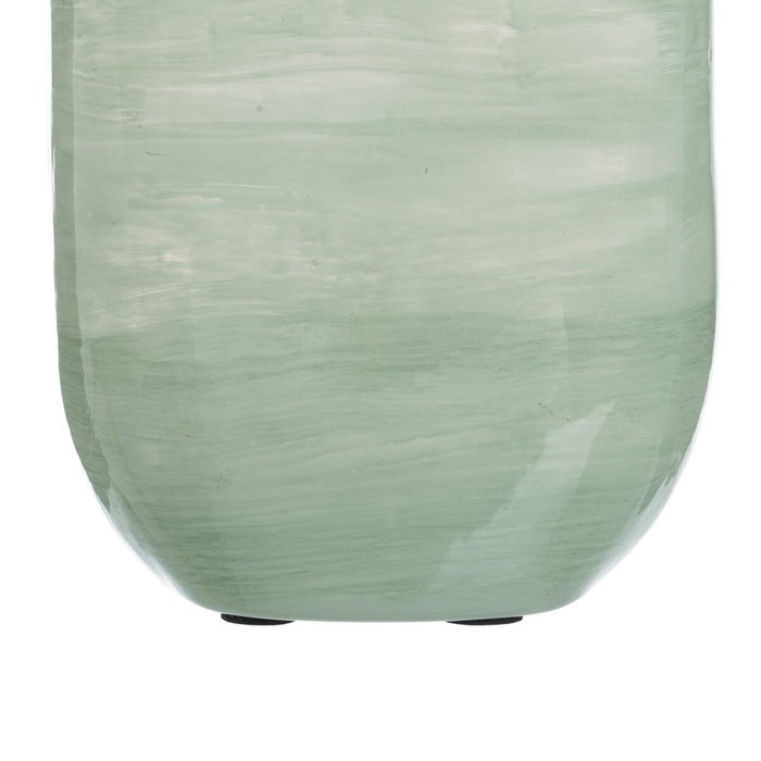 BigBuy Home Bouteille décorative Vert Argenté 16 x 9 x 54 cm