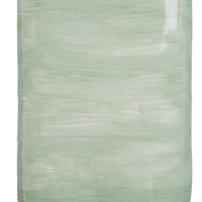 BigBuy Home Bouteille décorative Vert Argenté 16 x 9 x 54 cm