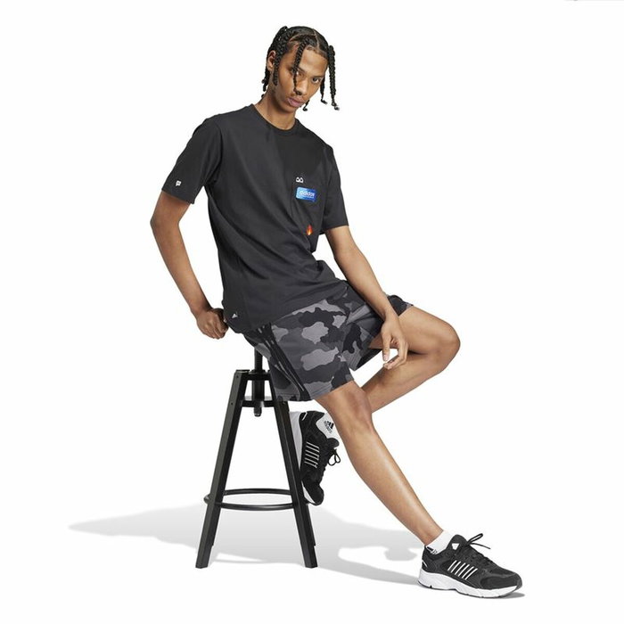 T-shirt à manches courtes homme Adidas Remoji Pocket Graphic Noir