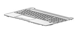 HP Keyboard/top cover Argent Français