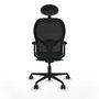 Piqueras y Crespo Chaise de Bureau avec Appui-tête 2D036N1 Vert émeraude
