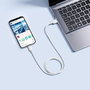 Baseus Silky Series Câble de charge USB-A vers Lightning 2,4A, 1 m, blanc