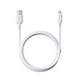 Baseus Silky Series Câble de charge USB-A vers Lightning 2,4A, 1 m, blanc