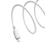 Baseus Silky Series Câble de charge USB-A vers Lightning 2,4A, 1 m, blanc