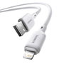 Baseus Silky Series Câble de charge USB-A vers Lightning 2,4A, 1 m, blanc