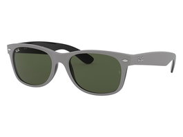 Benetton Lunettes de soleil Wayfarer à imprimé gris - Modèle Unisexe