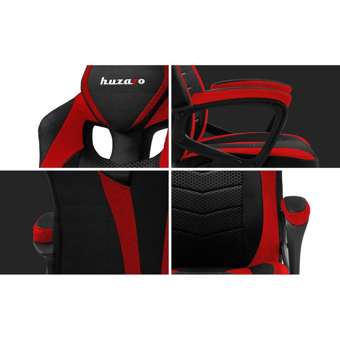 Chaise de jeu Huzaro FORCE 2.5 Noir Rouge Noir Rouge