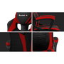 Chaise de jeu Huzaro FORCE 2.5 Noir Rouge Noir Rouge