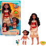 Mattel Pack de 2 Poupées Vaiana et Simea Disney Princess, avec Articulations et Accessoires, Version Multilingue, JBT41