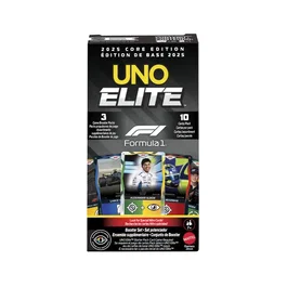 Mattel Uno Elite F1 Set de 3 Boosters de Cartes Collectionnables - Pilotes et Voitures de Formule 1