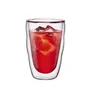 BODUM Set de 6 Verres Pilatus en Verre Borosilicate à Double Paroi - 0.35 L - Transparent - Thermorésistants pour Boissons Chaudes et Froides