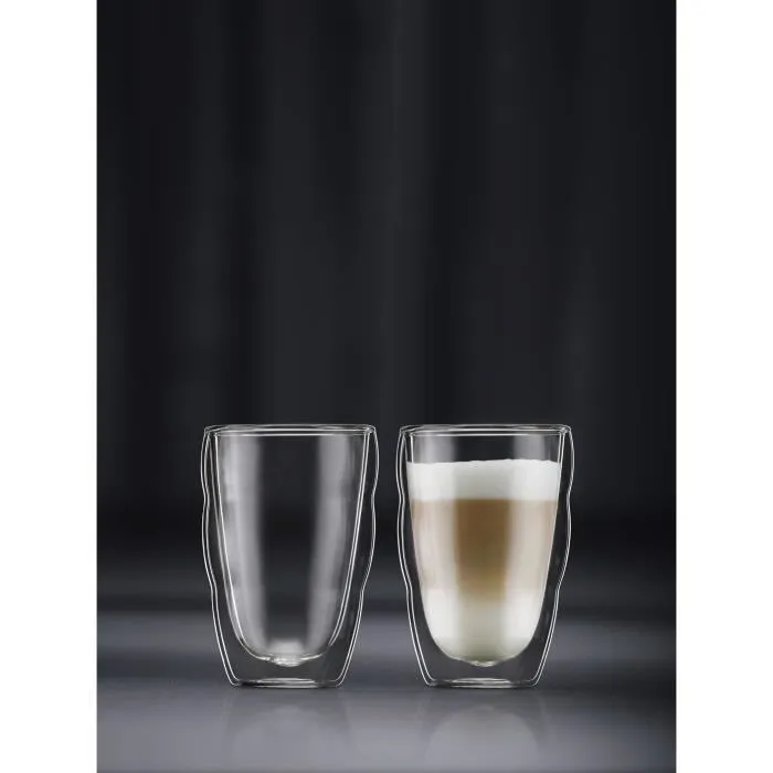 BODUM Set de 6 Verres Pilatus en Verre Borosilicate à Double Paroi - 0.35 L - Transparent - Thermorésistants pour Boissons Chaudes et Froides BODUM Set de 6 Verres Pilatus en Verre Borosilicate à Double Paroi - 0.35 L - Transparent - Thermorésistants pour Boissons Chaudes et Froides
