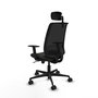 Piqueras Y Crespo Alares Chaise de Bureau avec Mécanisme Synchrone, Noir