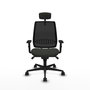 Piqueras Y Crespo Alares Chaise de Bureau avec Mécanisme Synchrone, Noir