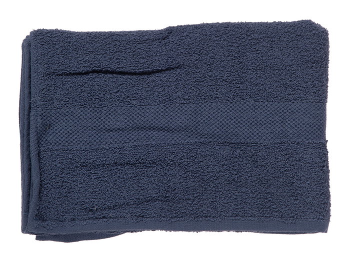 Berilo Toalle en Microfibre 30x50 cm Bleu Foncé - 80% Coton 20% Polyester (Set de 36)