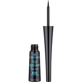 Essence Eyeliner liquide Dip Eyeliner 24h - Teinte 01 Noir - Résistance 24 heures - 3 ml