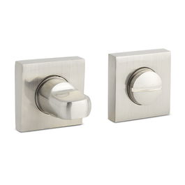 HERRAJES ALK Muletilla Desbloqueo Zamak 35x35 Niquel Cepillado, Negro Mate