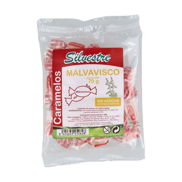 SILVESTRE Caramels au goût de guimauve sans sucre 70 g
