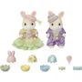 Sylvanian Families - Poupée Lapin Marguerite - Set de Chasse aux Œufs avec Figurines Articulées et Œufs à Bonbons