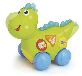 Creaciones Llopis Dino activités musical avec lumière - Jouet d'éveil musical et lumineux pour enfant à partir de 3 ans - Dimensions : 18x24cm