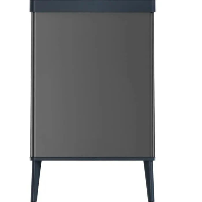 Curver Poubelle sur Pieds VERTO avec Ouverture Touch, 54 Litres, Gris Perle - Solution Pratique et Esthétique pour la Cuisine