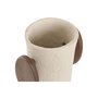 Vase Home ESPRIT Marron Beige Bois de manguier Papier mâché