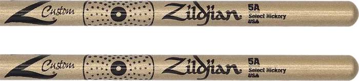 Zildjian Baquetas Z Custom Le - 5A Nylon Gold Chroma - Édition Limitée