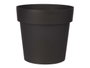 Ibergarden Pot de fleurs plastique anthracite 18 cm diamètre 17 cm hauteur 2,5 L (Set de 12)