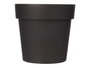 Ibergarden Pot de fleurs plastique anthracite 18 cm diamètre 17 cm hauteur 2,5 L (Set de 12)