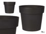 Ibergarden Pot de fleurs plastique anthracite 18 cm diamètre 17 cm hauteur 2,5 L (Set de 12)