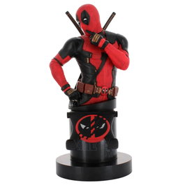 EXQUISITE GAMING Support-Câble Figurine Deadpool 3 Marvel - 21 cm - Compatible PS5, Xbox Series S/X, iPhone - Pas de câble inclus