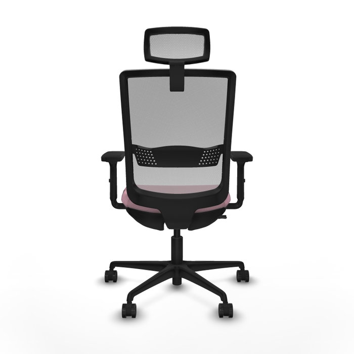 Piqueras Y Crespo Haches Chaise de Bureau Rose et Grise avec mécanisme Sincro/Traslack Piqueras Y Crespo Haches Chaise de Bureau Rose et Grise avec mécanisme Sincro/Traslack