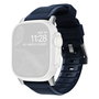 Nomad Rugged Strap Bleu Atlantique Connecteur Argent 42/44/45/49mm