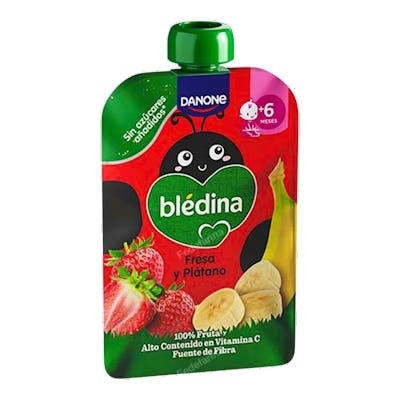 BLEDINA Pouch Banane Fraise 100G BLEDINA Pouch Banane Fraise 100G