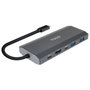 Tooq Boîtier SSD M.2 NVMe/SATA avec Hub USB 5-en-1, Gris