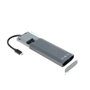 Tooq Boîtier SSD M.2 NVMe/SATA avec Hub USB 5-en-1, Gris