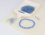 Innspiro Rocaille de verre aurora boreale bleu cyan 3,8mm 500g