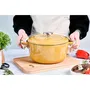 Cosy & Trendy Cocotte Fontestic en fonte émaillée, 24 cm (4,6 L), pour tous feux dont induction, couleur Ambre
