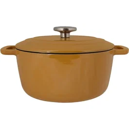 Cosy & Trendy Cocotte Fontestic en fonte émaillée, 24 cm, Ambre