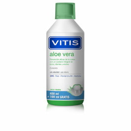 Vitis Bain de Bouche Aloe Vera Menthe 500 ml (400 ml + 100 ml offerts)