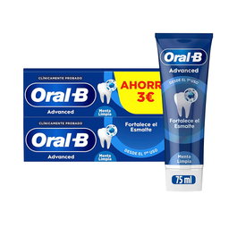 Oral-B Dentifrice RENFORCE L'ÉMAIL Advanced Enamel Strengthener 2 x 75 ml
