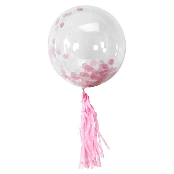 Party Time Ballon transparent avec confettis de 35 cm