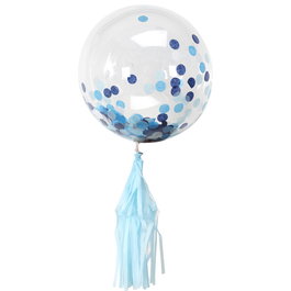Party Time Ballon transparent avec confettis de 35 cm