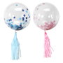 Party Time Ballon transparent avec confettis de 35 cm