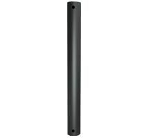 B-Tech - Support de montage BT7057 - Poteau noir diamètre 50 mm, 2 m - Inclut anneau et possibilité de raccordement