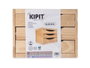 KIPIT Cajonera en bois avec 3 tiroirs, Naturel