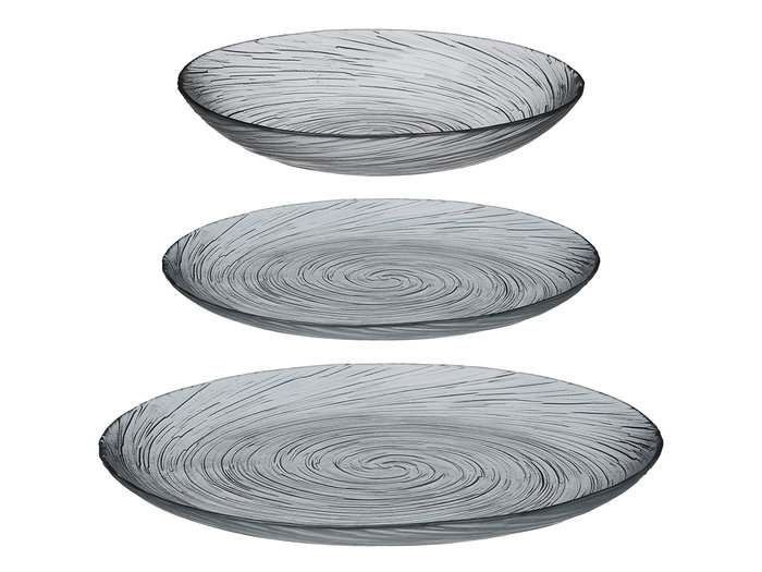 VIVALTO Vaisselle en verre Gris 18 pièces
