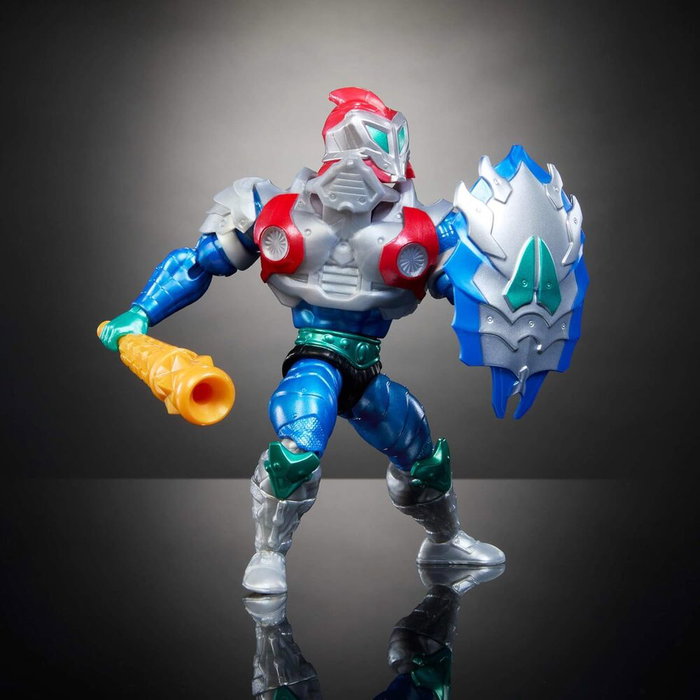 MATTEL - Figurine Articulée Mekaneck 14cm de la Collection Turtles of Grayskull Masters of the Universe avec Arme et Accessoires - 16 Points d'Articulation - Figurine Action MATTEL - Figurine Articulée Mekaneck 14cm de la Collection Turtles of Grayskull Masters of the Universe avec Arme et Accessoires - 16 Points d'Articulation - Figurine Action
